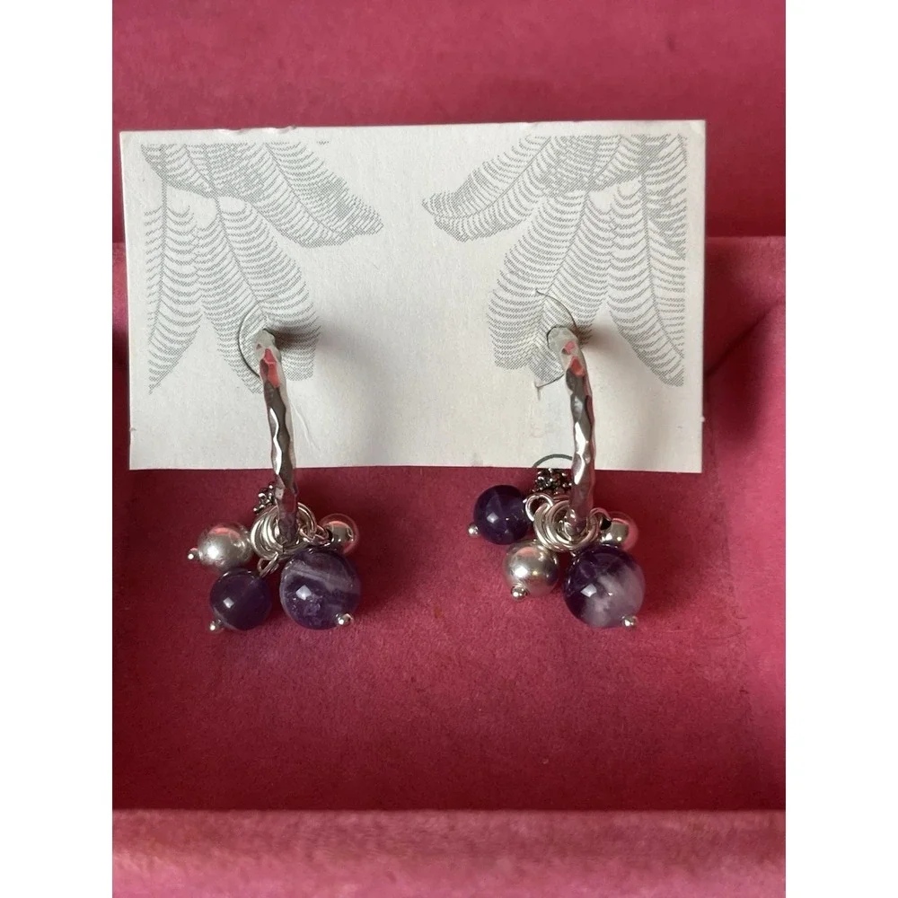 Sterling Silver Extra Large Post Back Dangle Earrings 925
